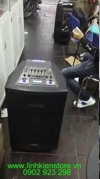 Loa vali kéo di động MBA Dsp 15 thùng gỗ cao cấp