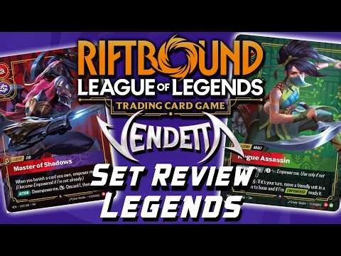 RIFTBOUND TCG EVERY LEGEND in Set 4 RANKED! | Vendetta Set Review