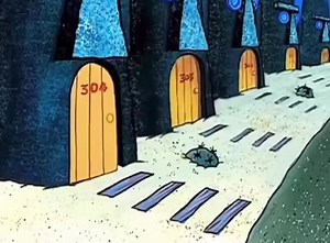 Lonely Squid Character in Animated Underwater Scenes