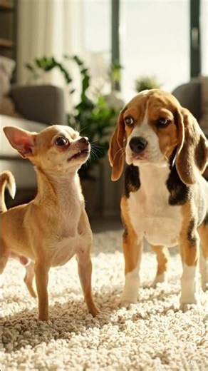 Dramatic Chihuahua vs Cute Puppy 😂 | Funny Dog Acting #minibarkstudio #funny #chihuahua #cute