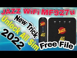 Jazz MF927u Unlock||How To Unlock Jazz Device||How To Unlock MF927u in 2022||Jazz Device Unlock
