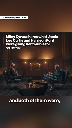 149K views · 1.1K reactions | Miley Cyrus had both Jamie Lee Curtis and Harrison Ford on her case about her music. | New York Post | Facebook