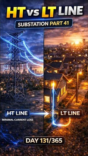 LT vs HT Line Difference ⚡ | High Tension vs Low Tension Explained | Day 131/365