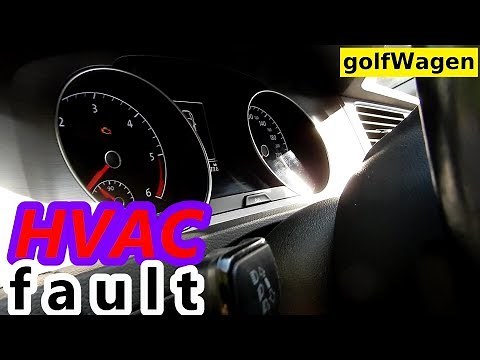 VW Golf 7 HVAC temperature sensor replacement