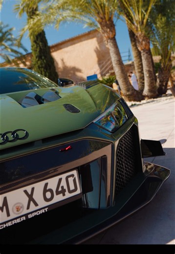 The ABT XGT in Nato Olive 😮‍💨 A perfect fit for Mallorca. #abt #r8 #xgt #audi #scherersport