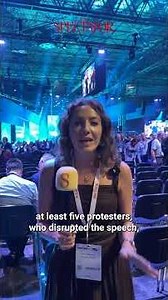 Reform UK conference - security alert and protesters overshadow Farage speech