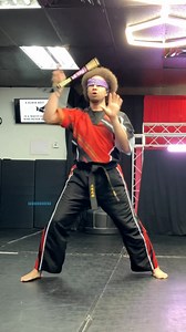 Amazing Blindfolded Martial Arts Kama Form Performance #karate #martialarts #taekwondo #blackbelt #kama #powerzone | Point Fighter Live