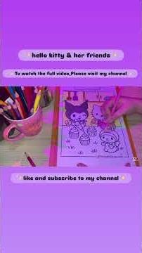 #asmrcoloring #coloringshorts #art #artshorts #drawing #sanriocharacters #youtubeshorts #coloring