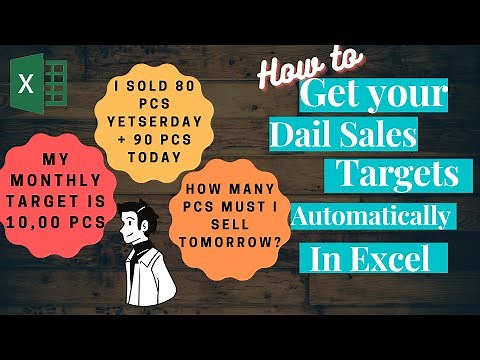Excel Tutorial - Tricks to Calculate Daily Targets | Easy and Accurate.