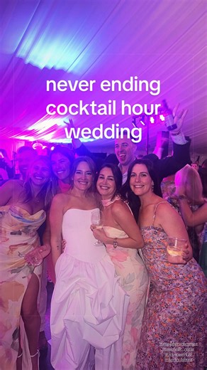 Never Ending Cocktail Hour Wedding Reception Highlights