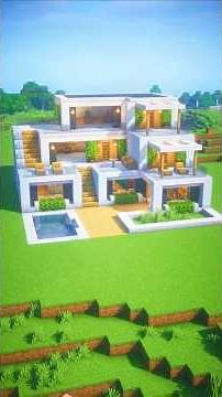 Easy Modern House Minecraft Tutorial 🏠✨