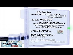 Intermatic AG3000 120 240 VAC Universal HVAC Surge Protective Device Comprehensive Surge