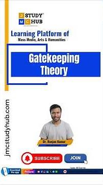Gatekeeping Theory | Media Gatekeeping Explained | UGC-NET Mass Communication U1L14 #1