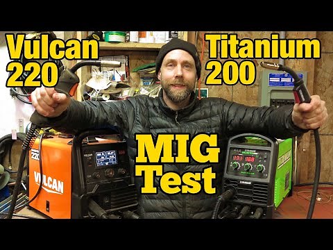 Titanium Vulcan welder MIG Test