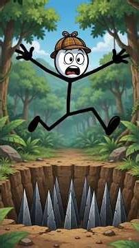 The Fake Treasure Hunt #aishorts #comedy #funny #movie #cartoon #shortsfeed #viral #stickman