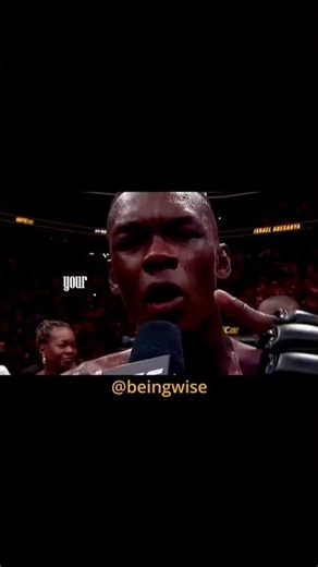Israel Adesanya’s Emotional Speech – Feel This Level of Happiness Once 💯 #success#discipline#shorts