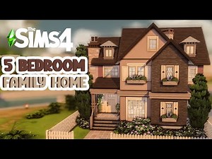 Small 5 Bedroom Family Home ll The Sims 4 Growing Together ll Speed Build