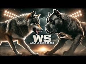 Wolf vs Cane Corso 🔥🐺🐕 The Ultimate Showdown!
