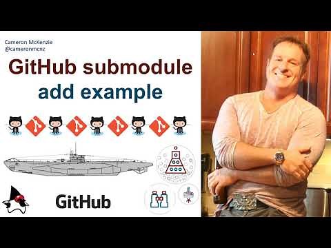 Add git submodules to GitHub example