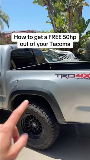 How to get FREE horsepower #toyota #tacoma