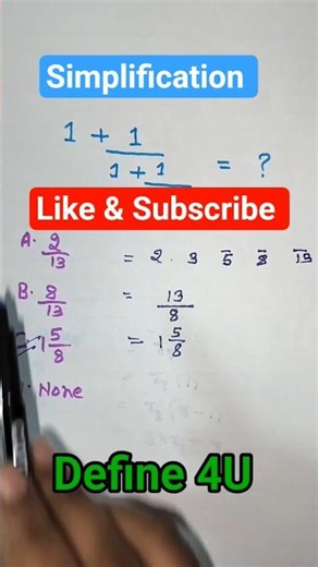 Simplification | Algebra Problem | #shorts #algebra