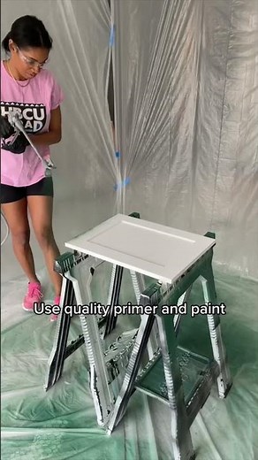 You can paint your laminate cabinets #cabinetpainting #cabinetmakeover #vanitymakeover #diytok