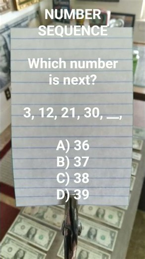 TEST | Number Sequence | Quiz | Exam | Examination | Challenge | Brain Teaser | Trivia | #viralshort