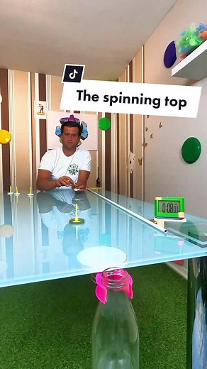 Mind-Blowing Spinning Top Trickshot for Endless Entertainment