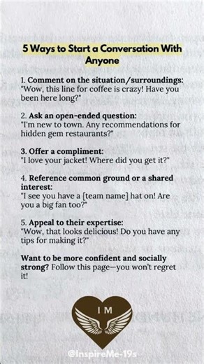 Struggle with starting conversations? #socialskills #conversationskills #shorts