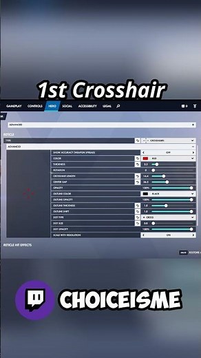 My FAVOURITE Reaper crosshairs currently in Overwatch