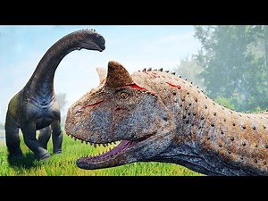 Albino Carnotaurus + Enemy of the Race! Camarasaurus Family | The Isle Semi-Realism | (PT/BR)