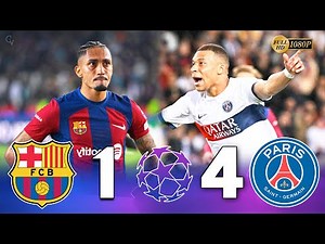Barcelona 1 x 4 PSG ● UCL 2024 Extended Goals & Highlights HD