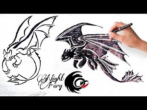 How to Draw a Dragon || Toothless || Night Fury Drawing