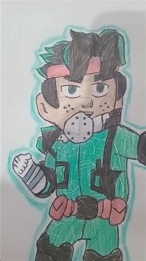 Desenhei a nova skin do Fang de Brawl Stars com My Hero Academia
