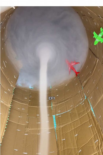 Tornadoes Inside a Giant Box Experiment — ASMR Demonstration