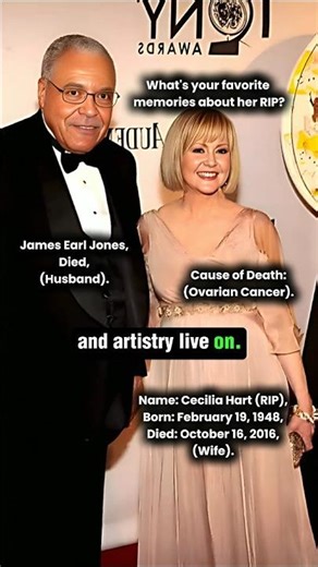 RIP Cecilia Hart (1948–2016) – Actress and Beloved Wife of James Earl Jones Forever Remembered #rip