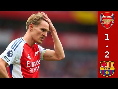 Arsenal vs FC Barcelona 1-2 | Thrilling Match Highlights!