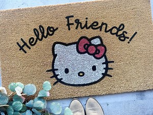 Hello Kitty Doormat - Etsy