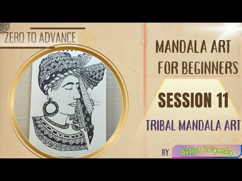 Tribal Mandala Art | How to Draw Tribal Mandala Art | Easy Mandala for Beginners | Session 11
