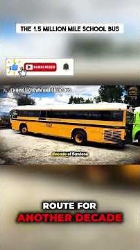 The 1.5 Million Mile School Bus #bushistory #automobile #transportationhistory #history #news #facts