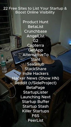 Sites for launching you startup #startup #buildinpublic #startuplife