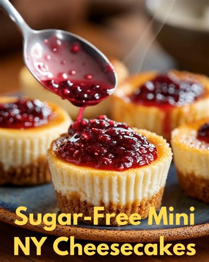 93K views · 610 reactions | 療 Sugar-Free Mini New York Cheesecake...