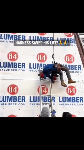 THE MORE YOUR KNOW...🤔🤔🤔 (HARNESS SAVED HIS LIFE)🙏🙏 The harness is only one part of a personal fall arrest system. It's called a "system" because all the component: the harness, lanyard, rope-grab, rope & roof anchor.💪💪 PLEASE make sure to ALWAYS inspect your safety equipments!👍👍 How to Properly Use a Roof Safety Harness: 1- Inspect the harness and lanyard for loose stitching and worn webbing. Never reuse a harness or lanyard that has been subjected to a fall. Send them back to the manu