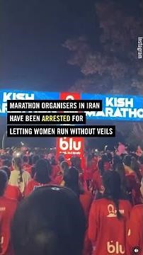 Marathon organisers arrested for letting women run without veils