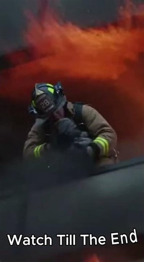 Tiny Cry, Big Hero — Baby Rescued ❤️‍🔥 #firefighter