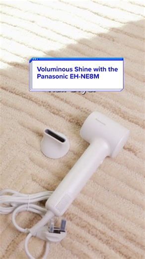 Want voluminous shiny hair without frizz? 💁‍♀️✨ This routine using the Panasonic EH-NE8M hair dryer delivers light, bouncy and glossy results every time. Simple steps, everyday shine. #Panasonic #EHNE8M #HairDryerRoutine #VoluminousHair #ShinyHair #LightweightDryer #HairCareTips