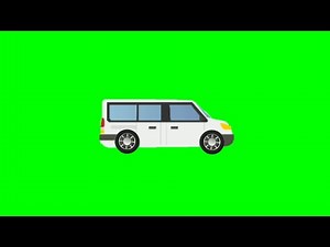 Cartoon Car vehicle Green Screen Animation Effects HD video