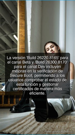 Compatibilidad con FAT32 de 2TB y mejoras en la verificación de Secure Boot, versión previa de Windo