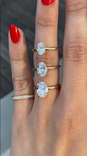 Oval Cut Diamond Ring Sizes Compared 💎 | Engagement Ring Guide