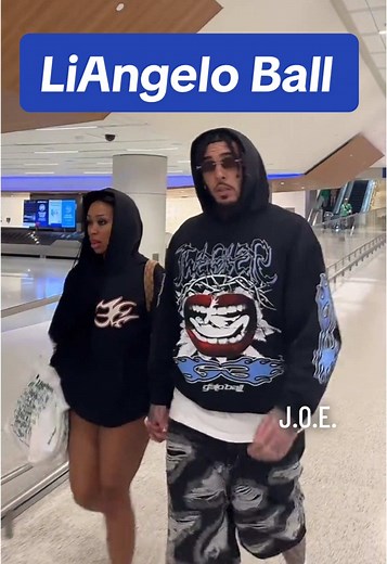 LiAngelo Ball Arrives at LAX with New Girlfriend